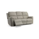 Henry Fog Fabric Power Reclining Sofa with Power Headrests & Lumbar - Image 7