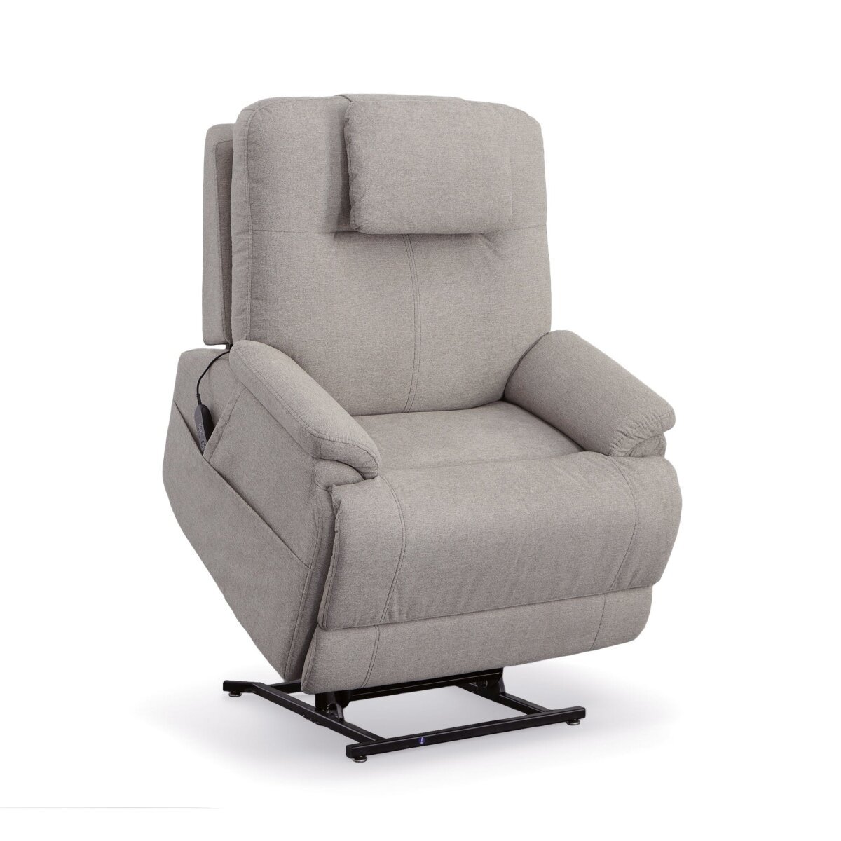 fa97018a7826a9b9b7f8818efbc78552 Zecliner Model 1 Dove Fabric Power Lift Sleep Chair - Image 1
