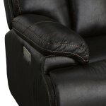 Clive Peppercorn Fabric Power Reclining Loveseat with Power Headrests & Lumbar - Image 7