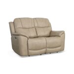 Crew Pebble Leather Power Reclining Loveseat with Power Headrests & Lumbar - Image 6