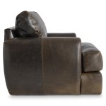 Cameron Leather Swivel Chair Without Pillows - Image 4
