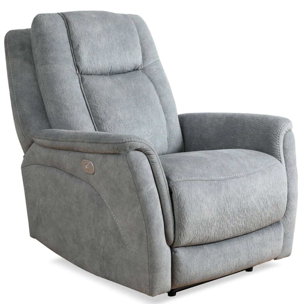 05e19958b34be1307cad4b266ddf0d2f Linus - Hudson Grey Power Zero Gravity Recliner - Image 1