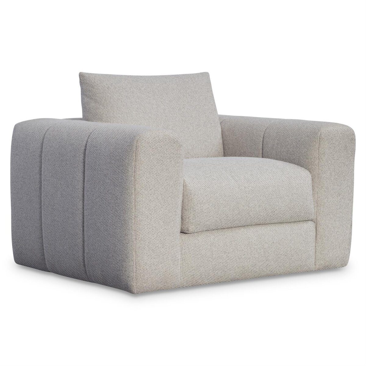 07c4b3836ad1b04e2a7be0d441646e30 Vista Fabric Swivel Chair Without Pillows - Image 1