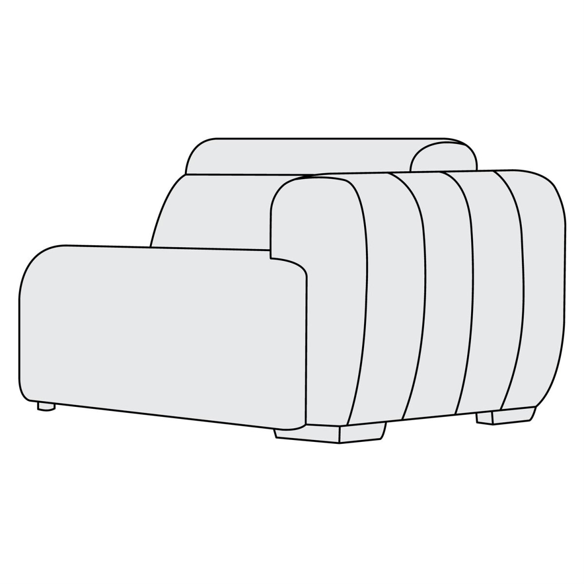 15bc54bdbb61b6dccac6f38543605d94 Aldo Fabric Right Arm Power Motion Chair - Image 1