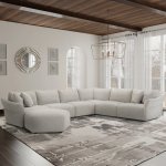 Playful - Canes Cobblestone 6pc Modular Sectional - Image 3