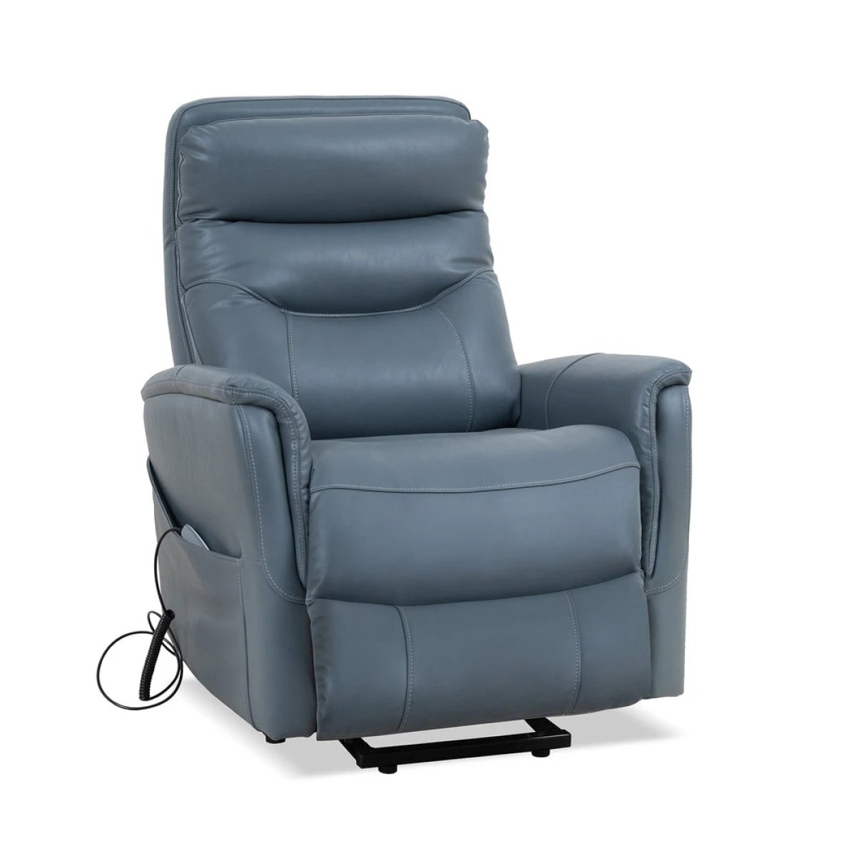 1fb052225b2a6e049771dc0984c3f31e Gemini - Soft Azure Power Lift Recliner With Articulating Headrest - Image 1