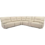 Spartacus - Oyster 6pc Modular Power Reclining Sectional With Power Adjustable Headrests