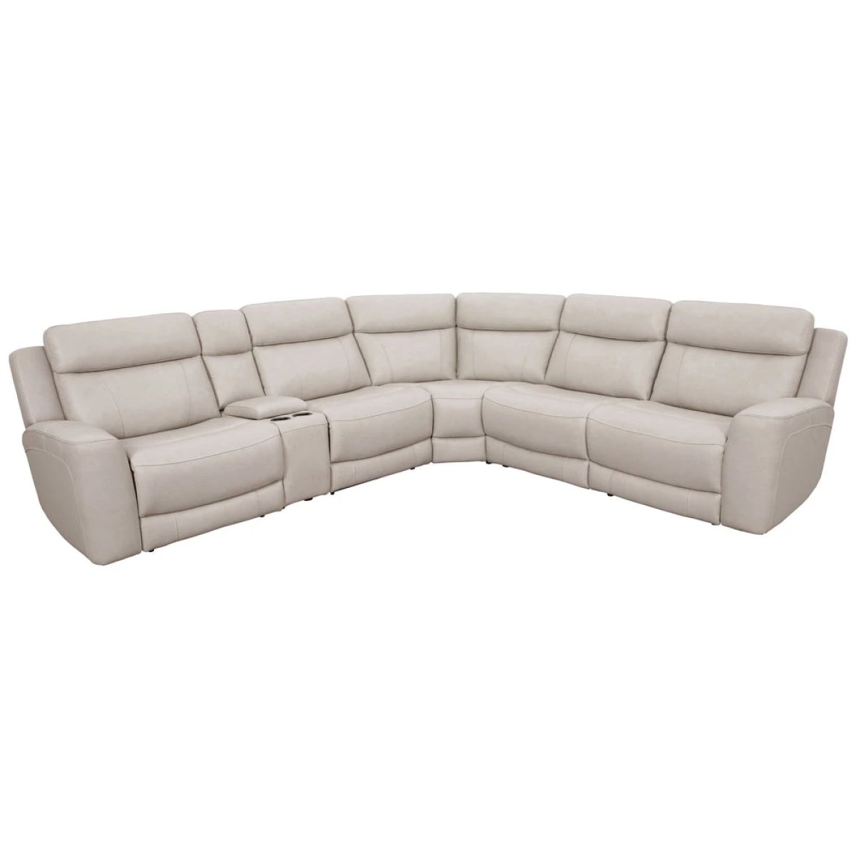 22948275665e611899720f59d5abfa97 Calgary - Stone 6pc Modular Power Reclining Sectional - Image 1