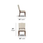 Bellevue Pair of Upholstered Dining Chairs - Image 6