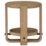 Escape Round End Table With Shelf - Image 7