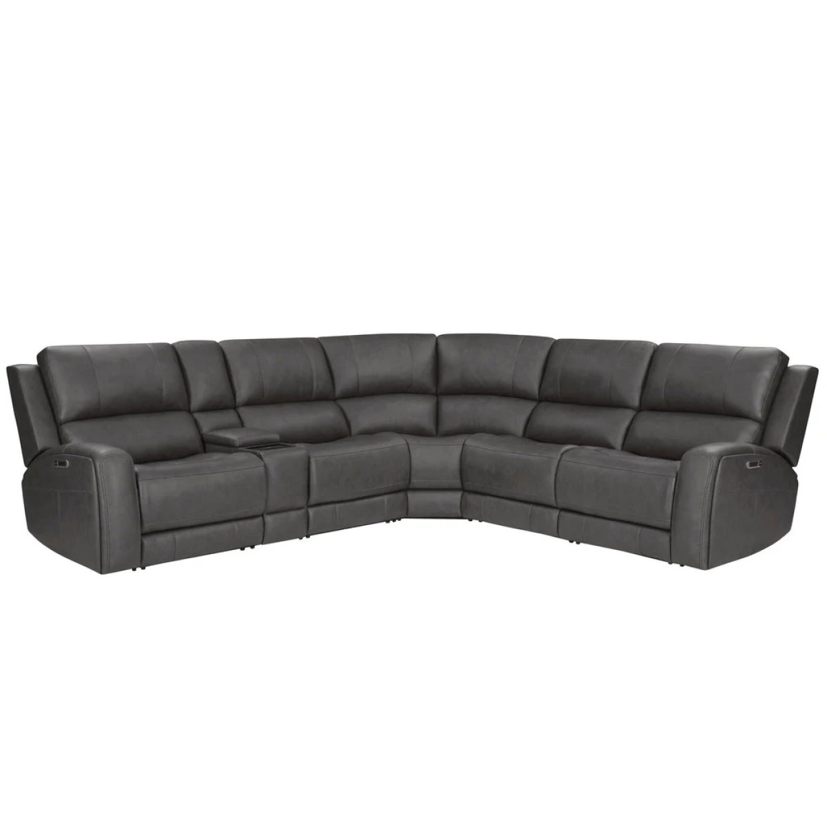 313a4a4bf5d7ed3b47fe362859f7aa52 Belmont - Autumn Fog 6pc Zero-gravity Modular Power Reclining Sectional - Image 1