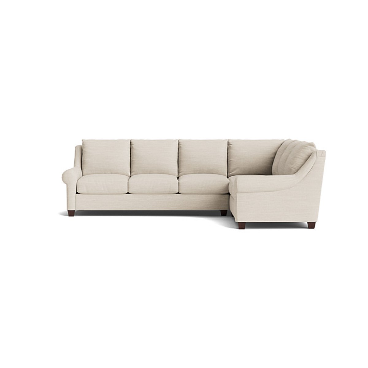 33f1a0a0ab8d6af7b73987081c3220c8 Ellery Roll Arm L-Shaped Sectional - Image 1