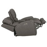Belmont - Autumn Fog Power Zero Gravity Tilt Console Loveseat - Image 5