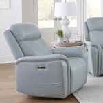 Cascade - Sea Mist Grey Power Recliner With Power Headrest - Image 4