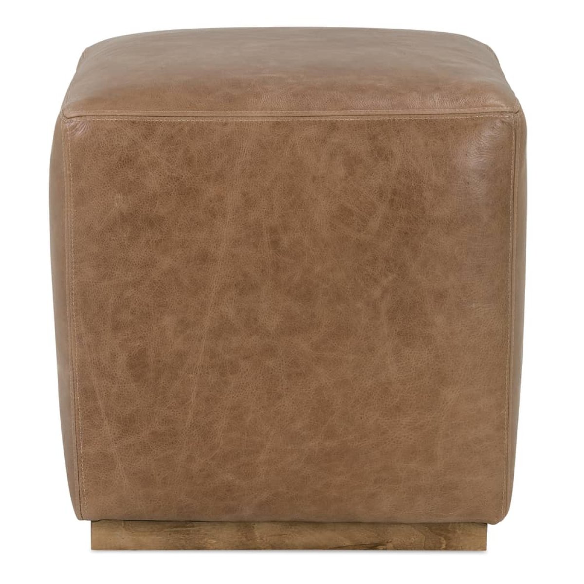 401a37cc6892ea1b5e8f5326db799273 Dena Leather Accent Ottoman - Image 1