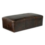 Macon Leather Ottoman - Image 4