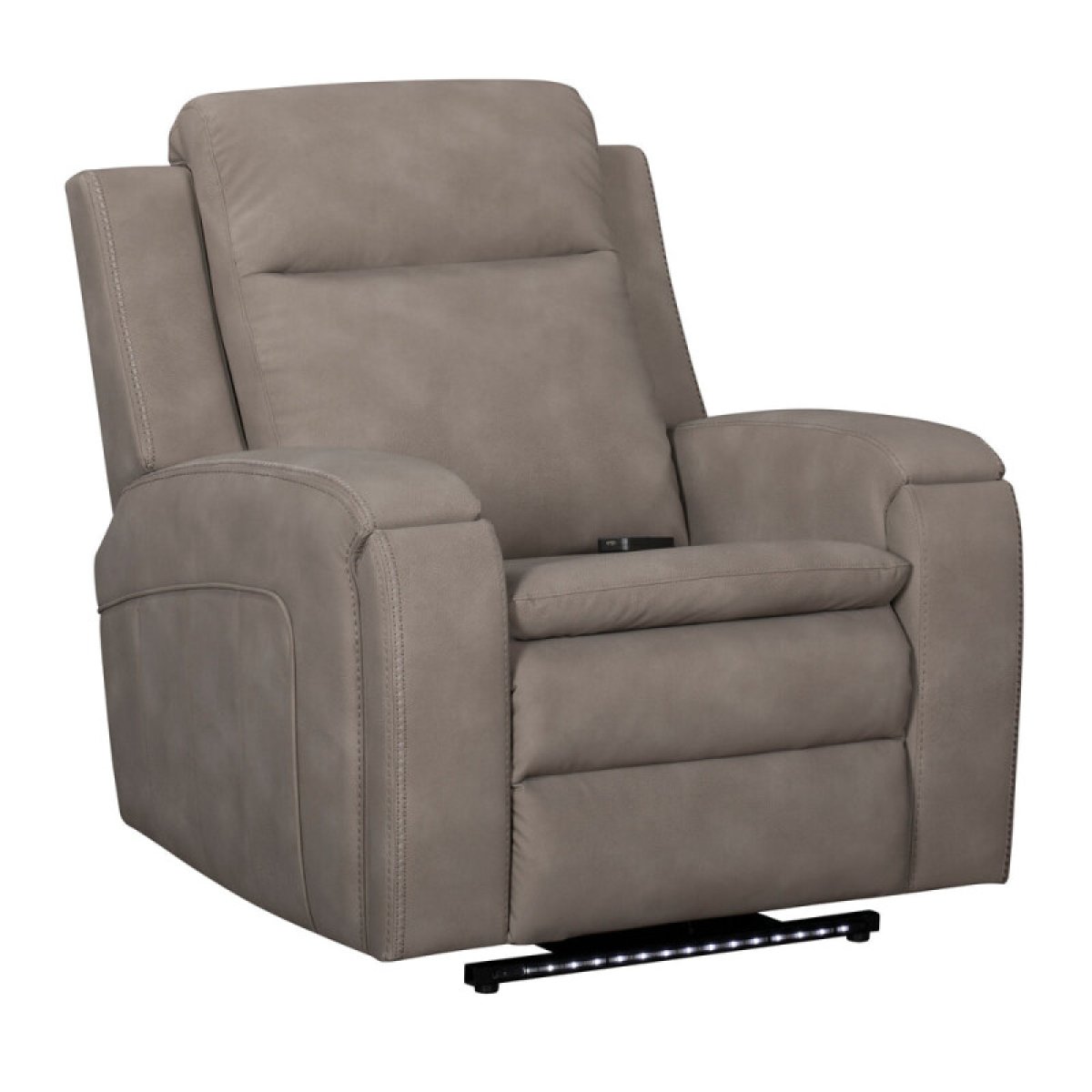 461b226500cb69058745c64f98585443 Armstrong - Buffy Taupe Power Recliner With Heat, Massage & Auto-glide - Image 1