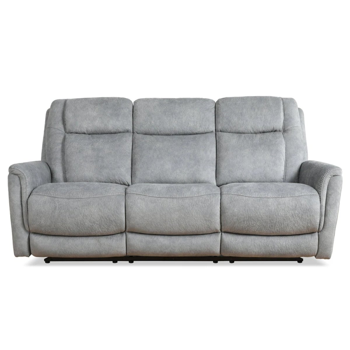 4842cd8ab2be94502c7bd40364ad777d Linus - Hudson Grey Power Zero Gravity Sofa - Image 1