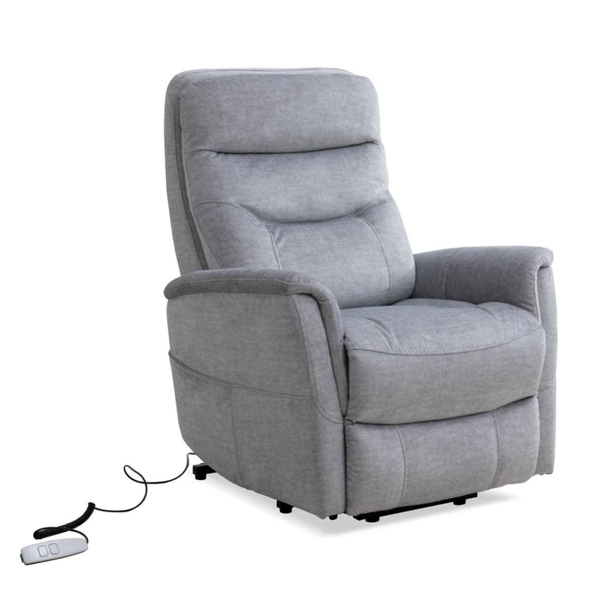 516e97f1405aad45776dfde3afbc2f97 Gemini - Capri Silver Power Lift Recliner With Articulating Headrest - Image 1