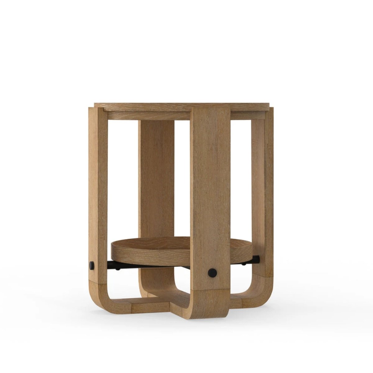 5198ce0b38cb53f0a0a79284e5b8c971 Escape Round End Table With Shelf - Image 1