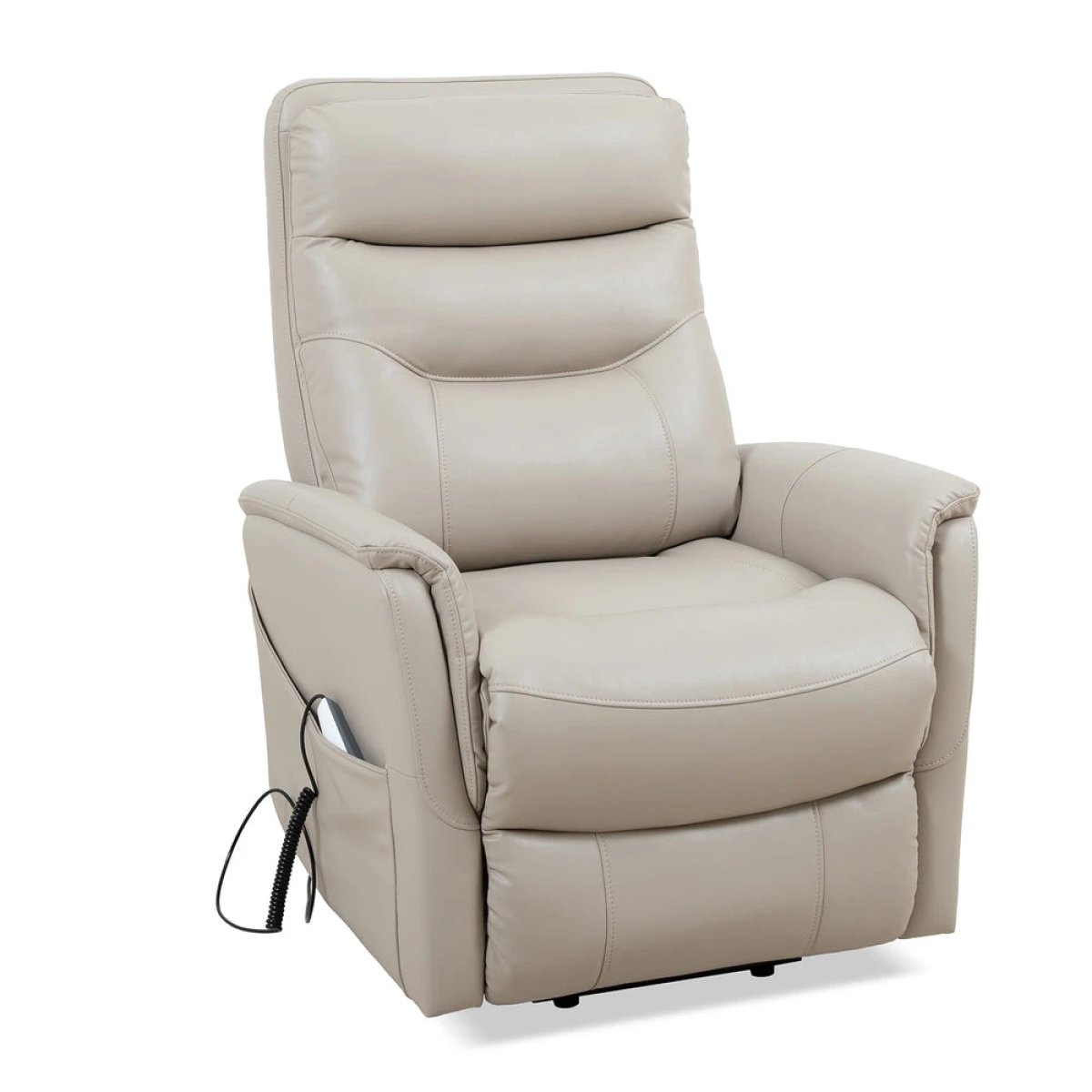 5b20c41f5e3bab9183898efbbd3a3b1a Gemini - Soft Ivory Power Lift Recliner With Articulating Headrest - Image 1
