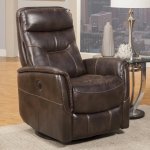 Gemini - Truffle Power Swivel Glider Recliner - Image 4