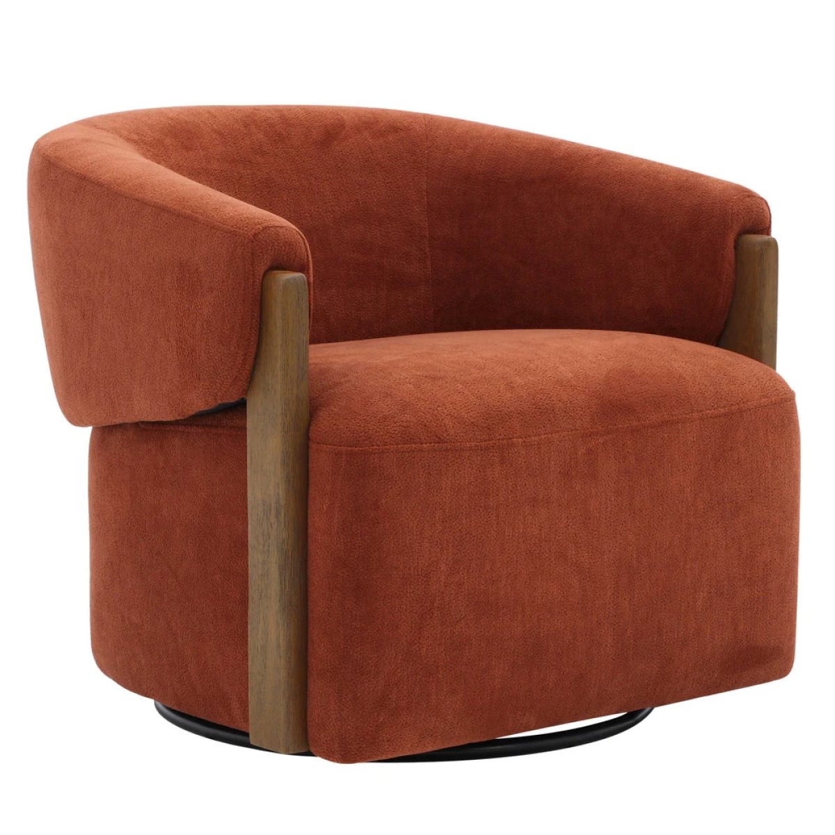 5e2288c67983b4255ee8c9a2a5a7faf5 Finley - Island Rust Swivel Accent Chair - Image 1