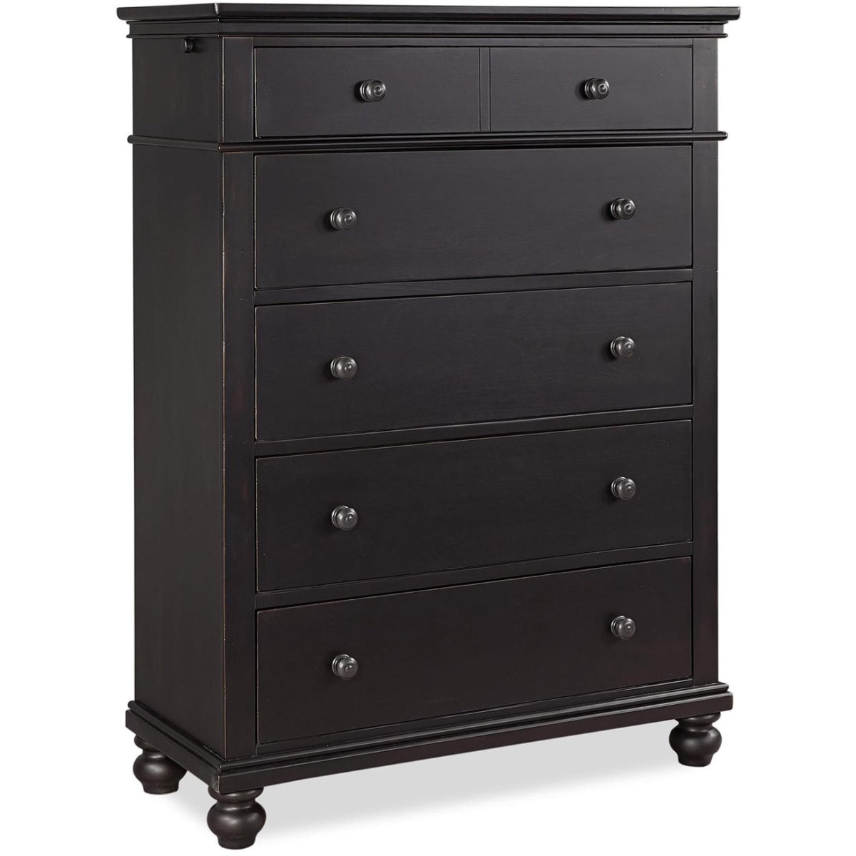 63f9c43a4ef5797dfe2c181db3f26d20 Oxford 5 Drawer Chest I07-456-BLK-2 - Image 1