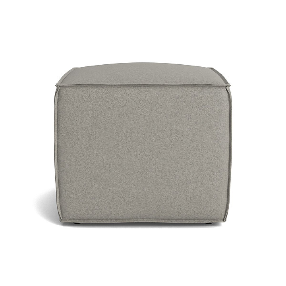 692085e9f85560a800084f4eeafc236b Rhonda Square Leather Ottoman - Image 1