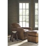 Desmond Leather Ottoman - Image 4