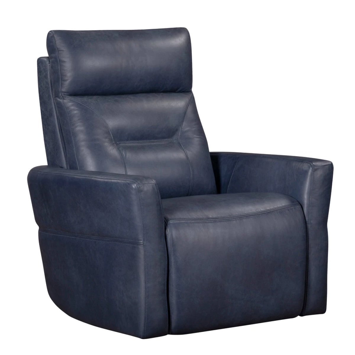 71ceb69fd8e021baa97a32bc220dc9bd Remmington - Vintage Navy Power Swivel Glider Recliner - Image 1