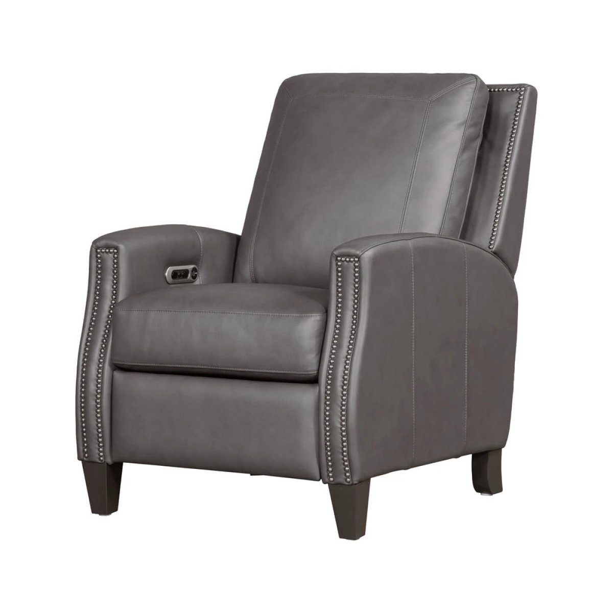 770355a92c2358e666f2fa9d892b415a Hunter - Echo Grey Power High Leg Recliner With Power Headrest - Image 1