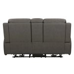 Belmont - Autumn Fog Power Zero Gravity Tilt Console Loveseat - Image 6