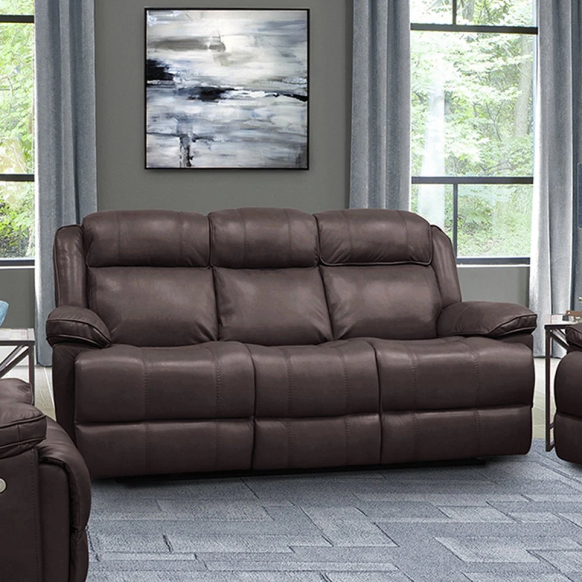 884b09d371abf5c51ab62aa0b72c1fe3 Eclipse - Florence Brown Power Sofa Group - Image 1