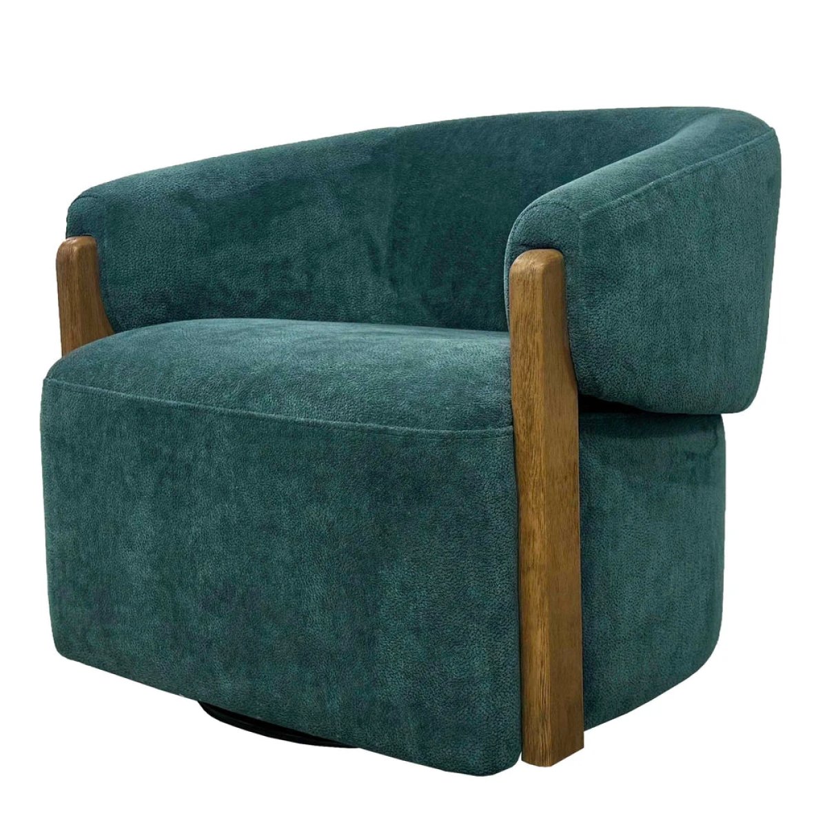 8c4f2e5373bd0735a035c9c4b4e77753 Finley - Island Teal Swivel Accent Chair - Image 1