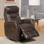 Gemini - Truffle Power Swivel Glider Recliner - Image 7