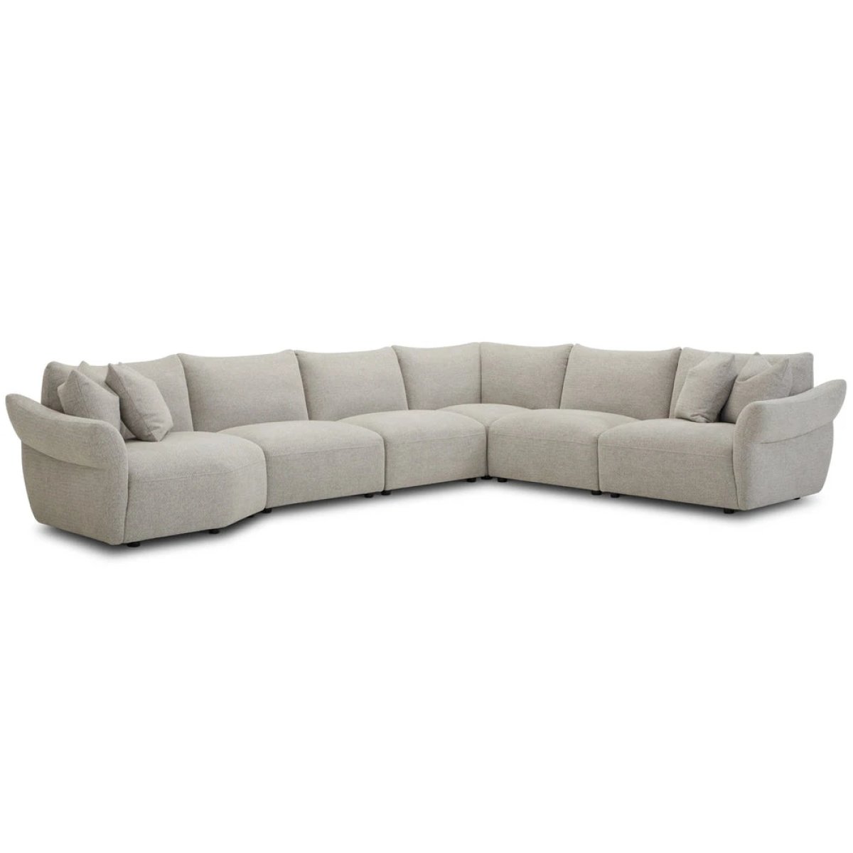 9167ef97bc7e688274e316e658146b6e Playful - Canes Cobblestone 6pc Modular Sectional - Image 1