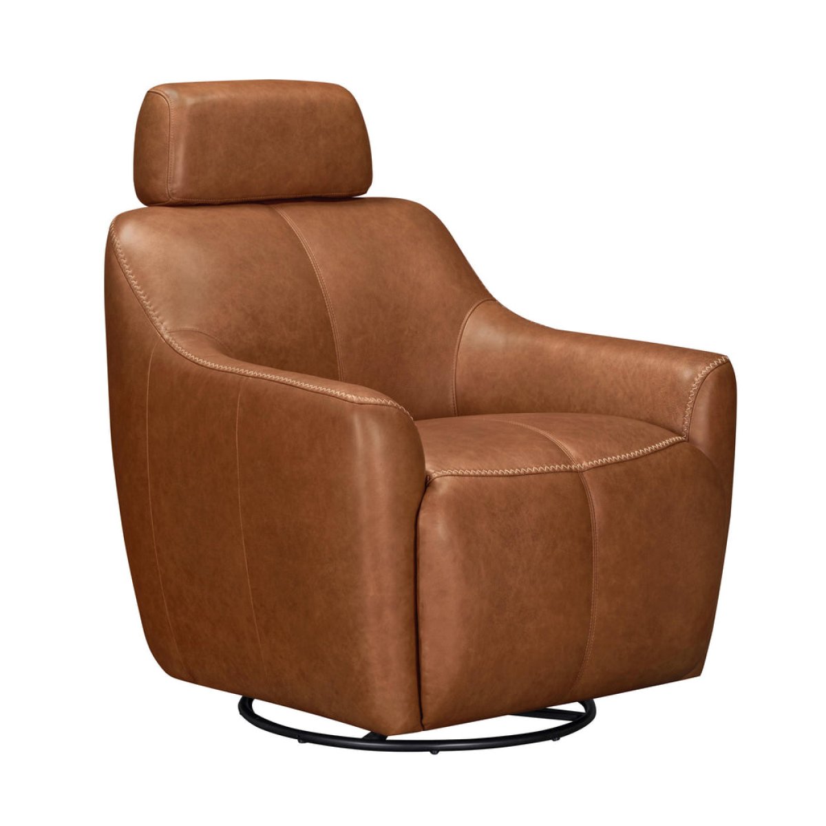 976696e0ebb5305abe0bad2fa6bc7808 Miles - Renaissance Cinnamon Swivel Gliding Accent Chair - Image 1
