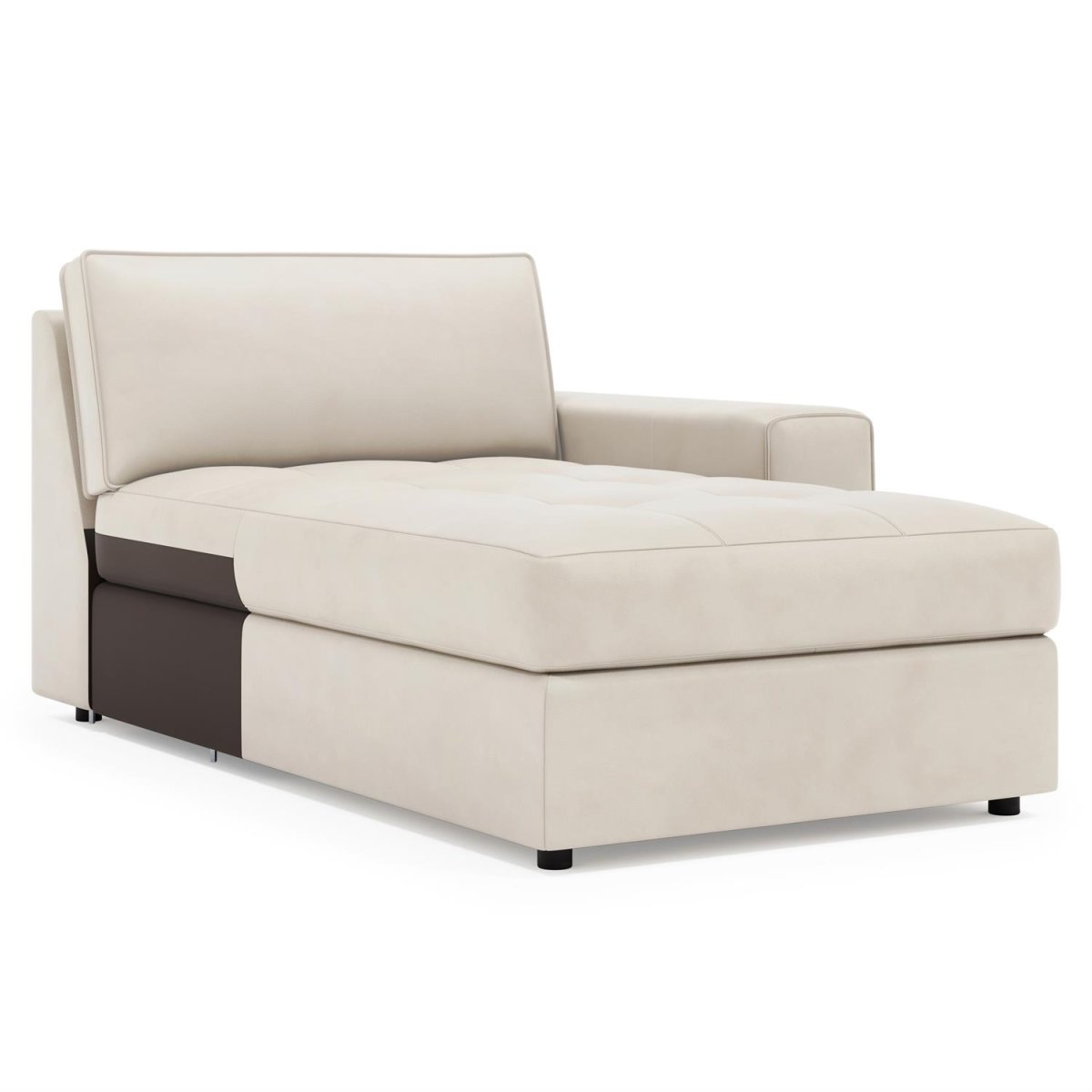 9850fc1e72b66019c78a8ca33d4b4e13 Nest Leather Right Arm Chaise Without Pillows - Image 1