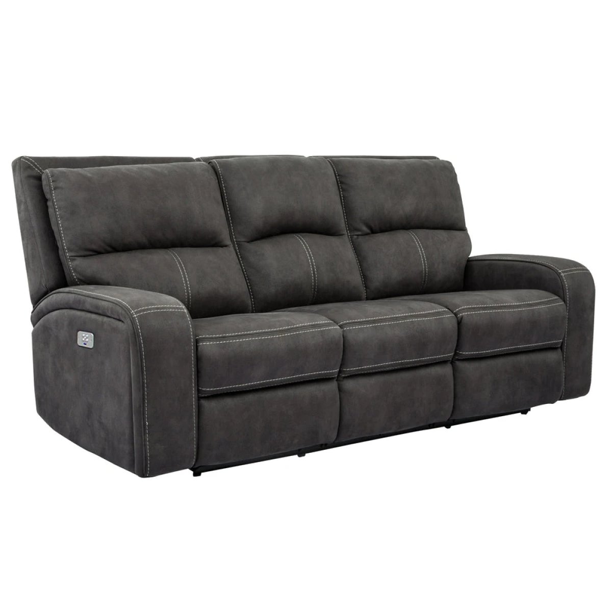 99e4892fed6ee1647e5cb2f0f634aa31 Polaris - Slate Power Sofa - Image 1