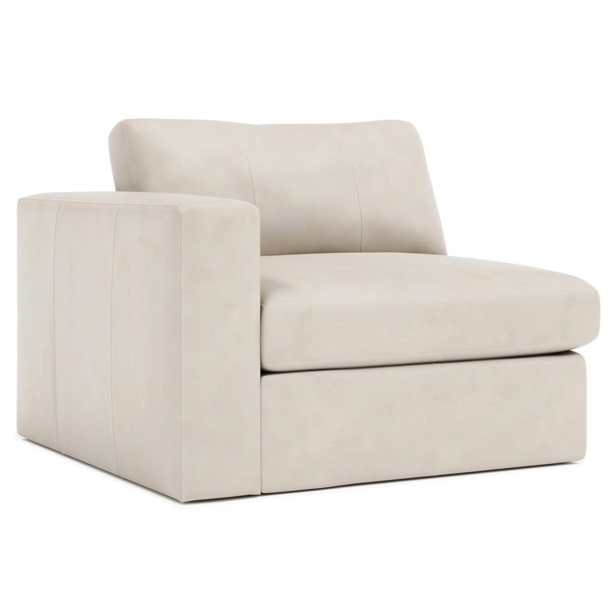 9ffb634781e15d95ee0dcbc2bf1bb9da Stafford Leather Left Arm Chair Without Pillows - Image 1