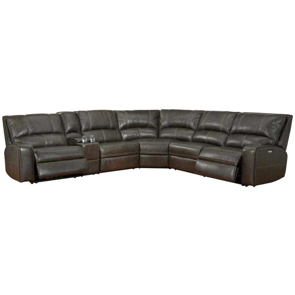 a0df316bd3cb93aefebda06fc00412a8 Swift - Twilight 6pc Modular Power Reclining Sectional With Power Adjustable Headrests - Image 1