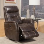 Gemini - Truffle Power Swivel Glider Recliner - Image 5