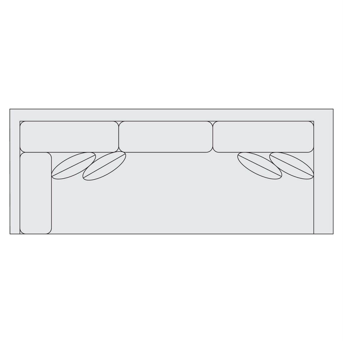 ab9308976e40bab5dd74e22041d91e5e Fabric Left Arm Return Sofa - Image 1