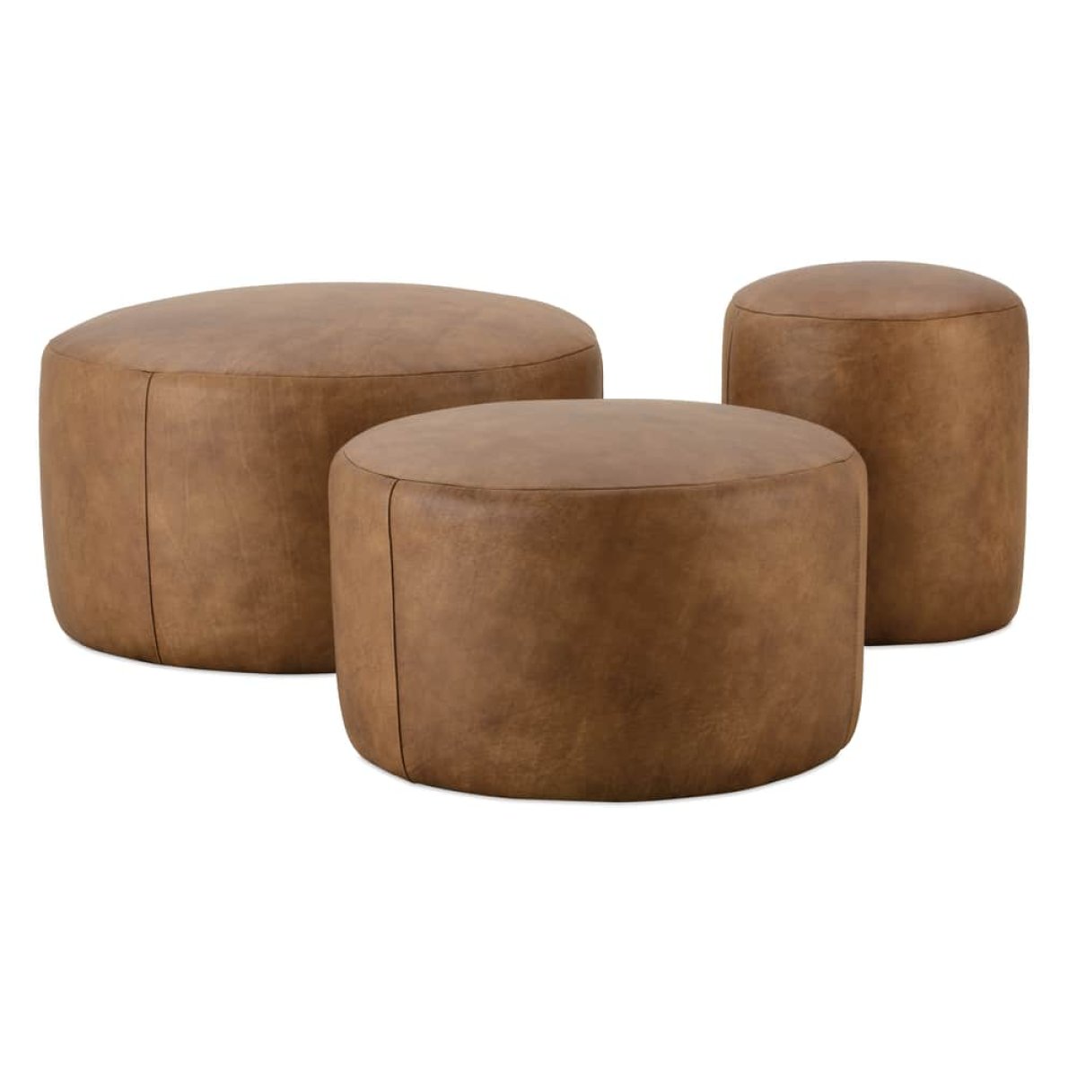 ab9f0ce25808b0f04912f6335055fe68 Cleo Leather Ottoman - Image 1