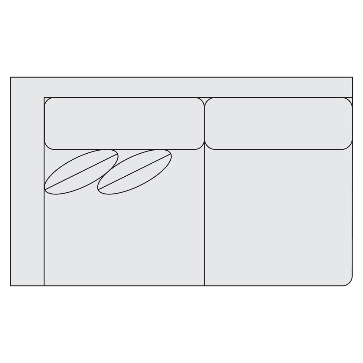 ada453604ec06bd24c80a67b5b31d613 Fabric Left Arm Loveseat - Image 1