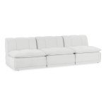 Haven Leather Modular Sofa - White - Image 3
