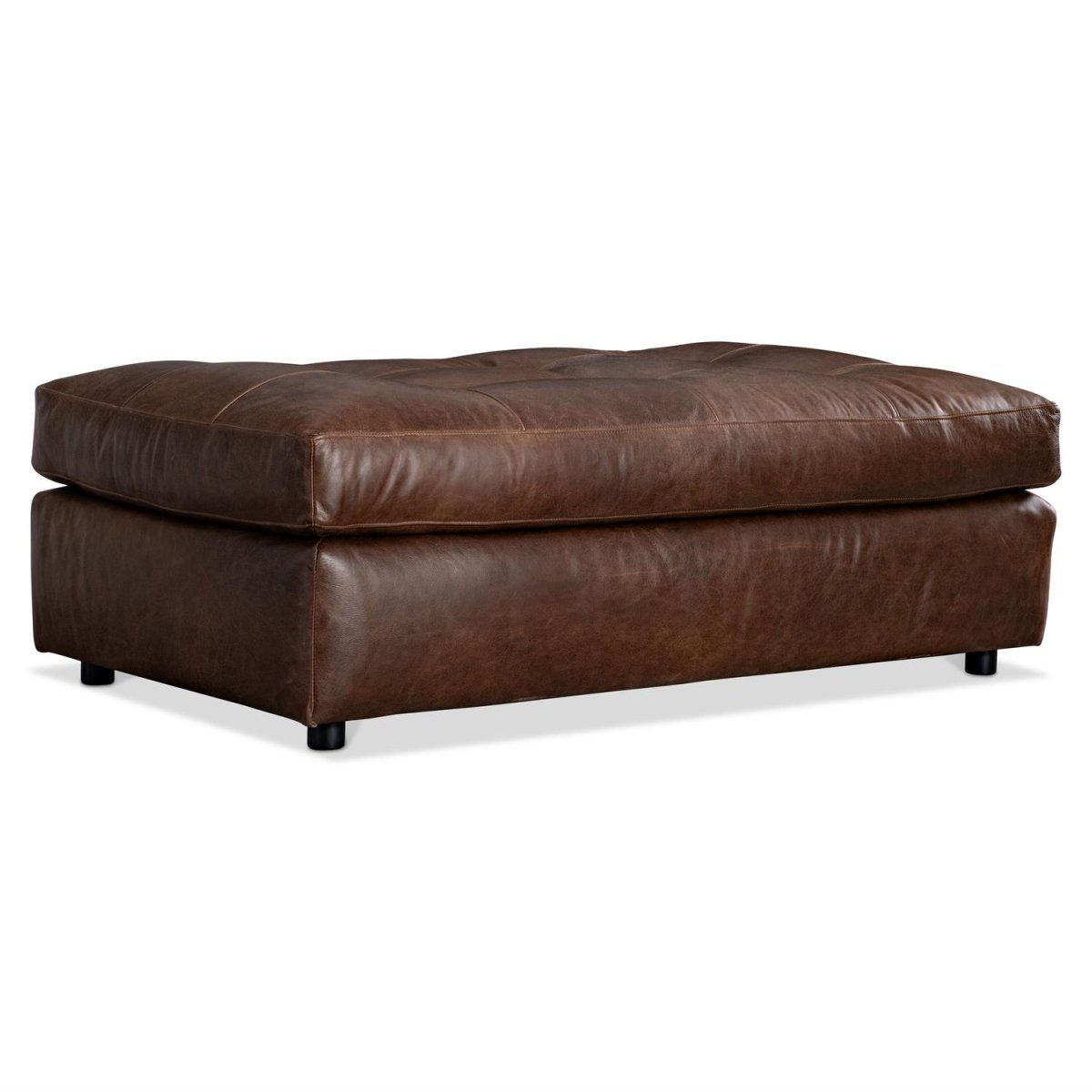 bef22215b9ce130f8226d6e167ac74be Nest Leather Ottoman - Image 1