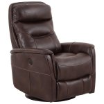 Gemini - Truffle Power Swivel Glider Recliner - Image 3