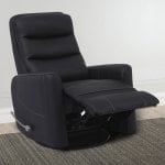 Hercules - Black Manual Swivel Glider Recliner - Image 12